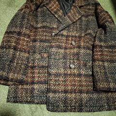 チェックのコート