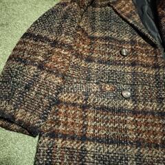 チェックのコートの画像