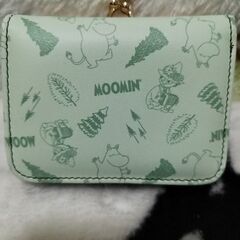 ムーミンの財布👛（薄緑？）サイズ約9.5cm×7cm×3cm