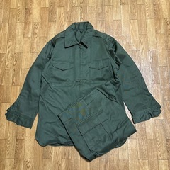 NOS 〜80s 陸上自衛隊 作業服上衣 桜ジッパー セットアッ...