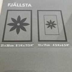 IKEA⭐︎FJÄLLSTA 木製ポスターフレーム 黒の画像
