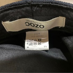 OZOCオゾック キャスケット 帽子 ブラック 黒の画像
