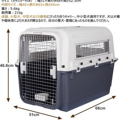 ペットゲージ飛行機航空輸送キャリーケースの画像