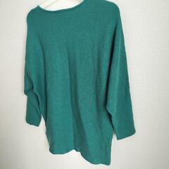 ⭐️a.v.v⭐️サイズМ レディース　七分ニットセーター　グリーン　ニット　セーターの画像