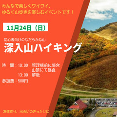 11/24(日) 深入山ハイキング