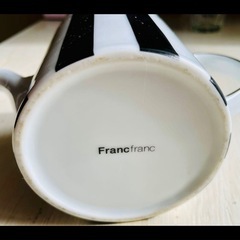 Francfrancティーポット モノトーンストライプの画像