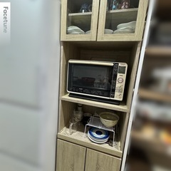 譲ります キッチン 美品レンジ台  食器棚 レンジフード LOWYA