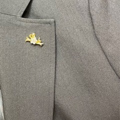 美品　未使用　タックピン　ブローチ　ピンブローチ　クリスタルダイヤ　金メッキの画像