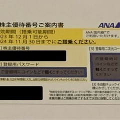 ANA株主優待券       