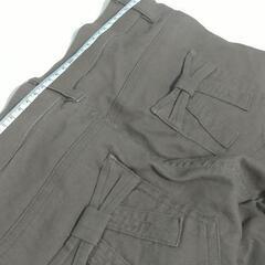 ブラウン　リボンポケット　ストレッチパンツ　ブーツカットの画像
