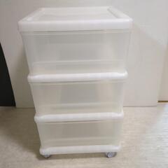 プラスチック収納ケース ３段 1023