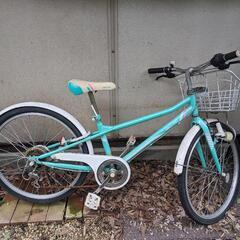 子供用自転車 女の子 変速ギヤ付き パンクしてませんので即ノリ多...