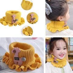 キッズ/ニットリブネックウォーマー（新品）の画像