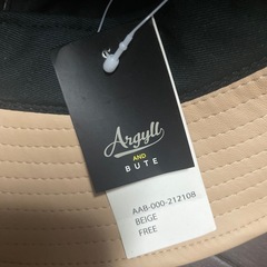 ARGYLL AND BUTE アーガイルアンドビュート レザー ハット 合皮 新品未使用タグ付きの画像