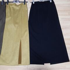 (d)新品未使用　Lサイズ　3点セット　スカート　秋冬物　の画像