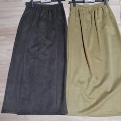 (d)新品未使用　Lサイズ　3点セット　スカート　秋冬物　の画像