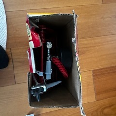 空気入れ　ダブルポンプ、自転車、ボールの画像