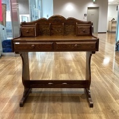 クラシカル書斎デスク【町田市再生家具】241881