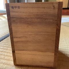 【値下済み】玉川堂　鎚起銅器亀甲文鋲打茶筒　木箱あり（蓋なし）の画像