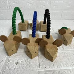 子供用 木製 ミニゴルフ 木のおもちゃ リハビリ ホッケー キッズ 幼児 知育玩具 ねずみ  札幌市白石区 白石店 の画像