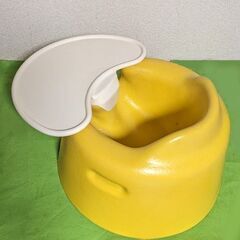 【商談中】●Bumbo バンボ★ベビーソファ 専用プレートレイ付★お子様用専用椅子 イエロー ４～１４か月位◎ の画像