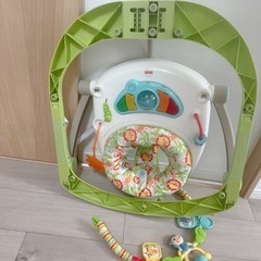 【美品】 フィッシャープライス ジャンパルー コンパクト ジャンプ 室内遊具 動物 ★受け渡し場所多数 移動子供服フリマも有　　の画像