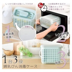 電子レンジ消毒の画像