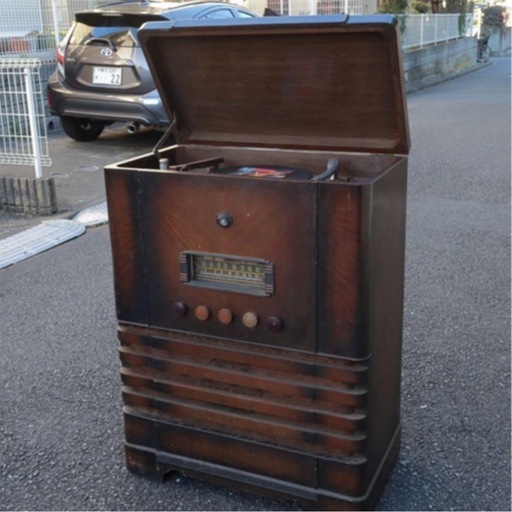 【レトロ品】電気蓄音機　蓄音機　レコードプレイヤー