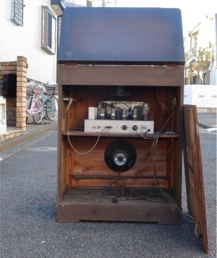 【レトロ品】電気蓄音機　蓄音機　レコードプレイヤー