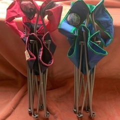キャンプ用折りたたみイス　ペアセットの画像