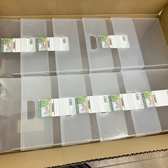 ナカバヤシ ファイルボックス W263 クリア 10個 未使用　