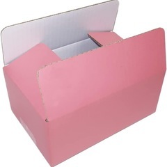 カラーダンボール 20枚入り 50サイズ 小物用 色付き段ボール 通販 梱包 宅配 ギフト パープルの画像