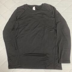 【新品未使用】メンズXL インナータイツ・長袖シャツセット 黒の画像