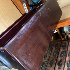 造りの良い木製の収納の画像