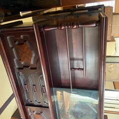 造りの良い木製の収納の画像