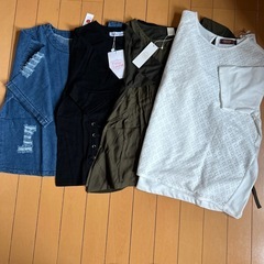 レディース半袖4点セット(未使用)・左からLMMM(西野まで)