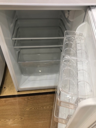 【半年間動作保証付き】Haier 2ドア冷蔵庫　2017年製　121L チャイルドロック跡有　クリーニング済み　124