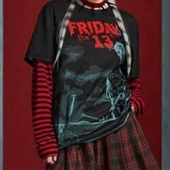 (新品) 13日の金曜日ホラー映画Tシャツ