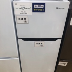 【半年間動作保証付き】Hisense 2ドア冷蔵庫　2021年製　120L 29L 側面キズ有　クリーニング済