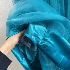発表会ドレス　ターコイズカラーの画像