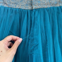 発表会ドレス　ターコイズカラーの画像