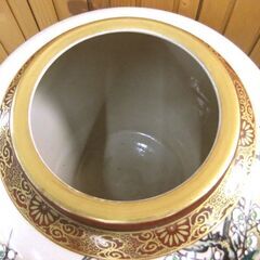 花瓶 壺 置物 花器 九谷錦峰 九谷焼 花鳥柄 中古 札幌市厚別区 厚別店の画像