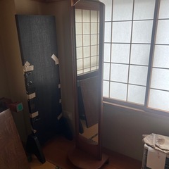 木製　姿鏡　鏡　全身鏡　
