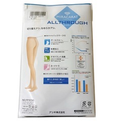 【新品】M-Lミラキャット オールスルー ストッキング ブラックの画像