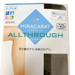 【新品】M-Lミラキャット オールスルー ストッキング ブラックの画像
