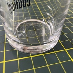 おもしろガラスコップ　未使用品の画像