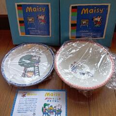 かわいいイラストのお皿とボールの画像