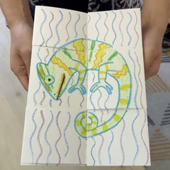 【アトリエべる小金井教室】驚きがいっぱい‼️変身する絵画🖼️