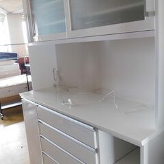 恵庭】ニトリ キッチンボード 幅150cm キッチン収納 食器棚 4口