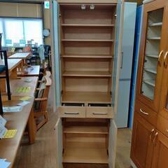 【愛品倶楽部柏店】NITORI 2枚扉食器棚 RIPE60D 幅60cm スリム